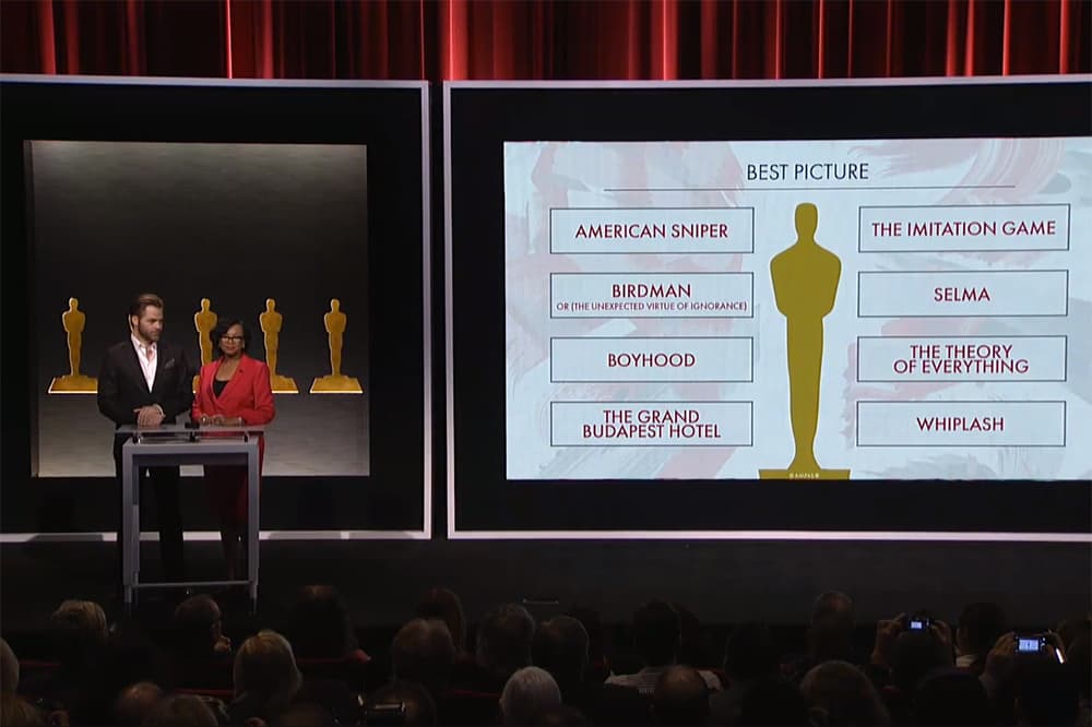 The 87th Academy Awards For 2015 Oscars Nominees Announced