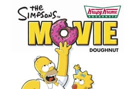 Krispy Kreme 特製 <b><i>The Simpsons Movie</i></b> 版本油炸圈餅